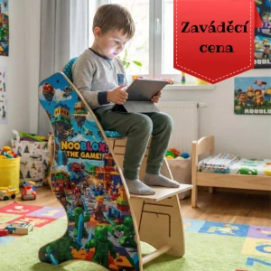 Multifunkční rostoucí židle 6v1 – učící věž, houpačka, stoleček s židličkou - NooBlox