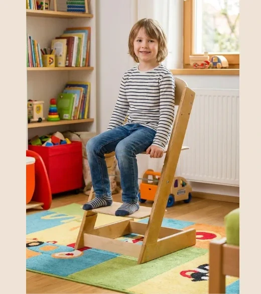 Lucas Wood Style - rostoucí židle ALFA III - lila/přírodní