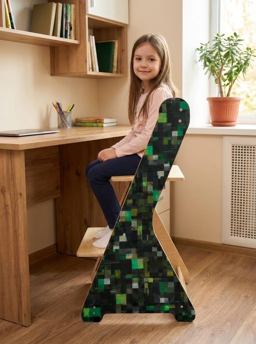 rostoucí židle PIXLE - zelená