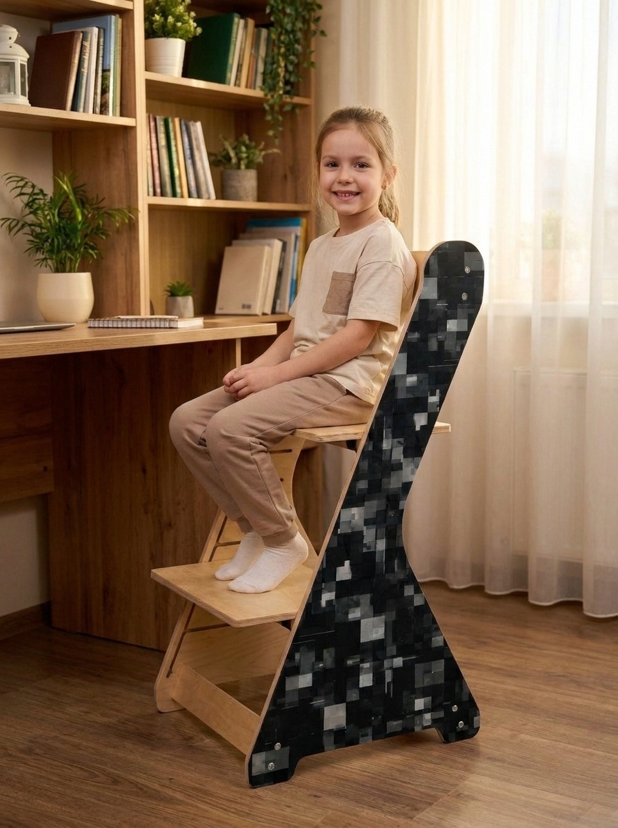 rostoucí židle PIXLE - šedá