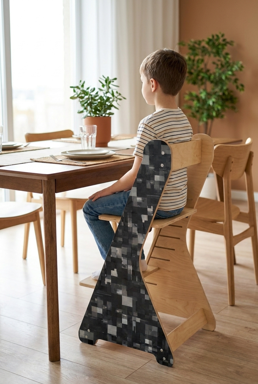 rostoucí židle PIXLE - šedá