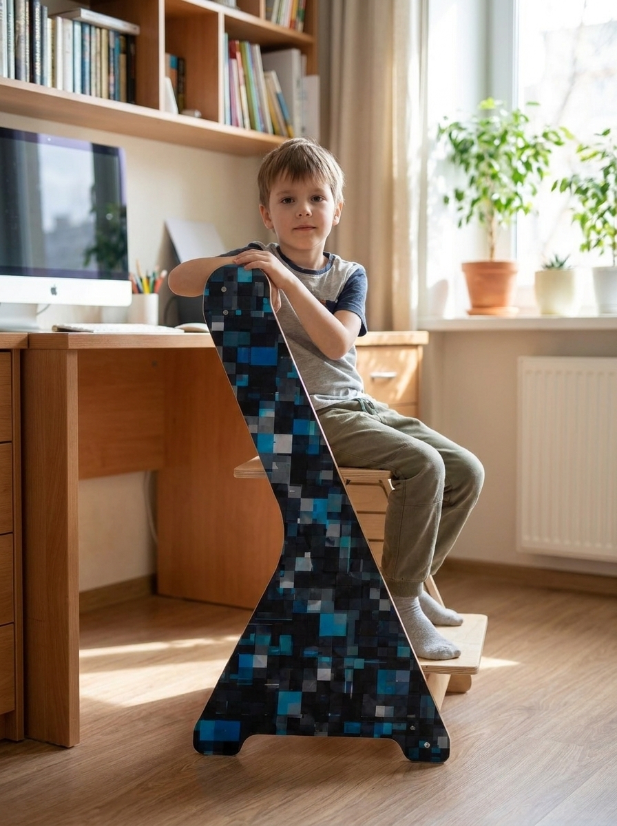 rostoucí židle PIXLE - modrá